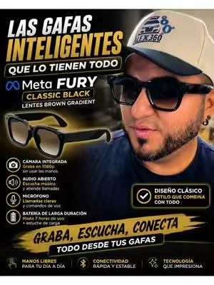 Lentes inteligentes Meta Fury #metaglasses #metafury 