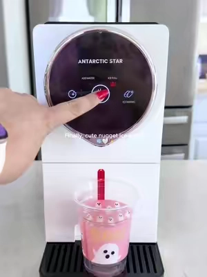The Antarctic Star Nugget Ice Maker Countertop makes crunchy, chewable nugget ice in minutes right at home. 🧊🤍 With easy touchscreen controls and a self-cleaning function, it’s the aesthetic countertop ice maker I’ve been waiting for! #AntarcticStar #NuggetIceMaker #CountertopIceMaker #NuggetIce #TikTokShopFinds