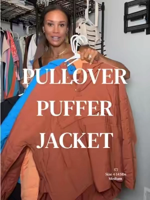@TanmingFashion pullover puffer jacket, comes in sooo many colors and is a perfect jacket for the fall! #pufferjacket #falljackets #pulloverjacket 