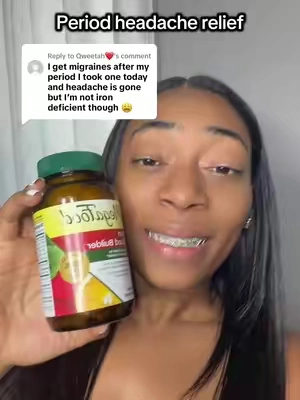 Replying to @Qweetah❤️ these iron blood builder tablets are the truth. I’m so happy they’re working for you. Congratulations. Iron really able to change the game during that time of the month. #iron #period #cramps #supplement 