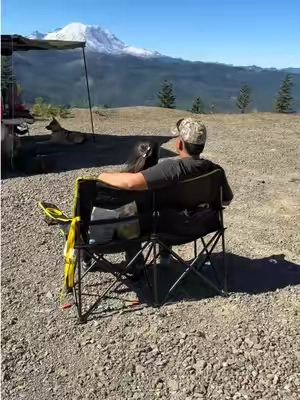 my favorite adventure chair #outdoor #outdoorseat #camping #overland 