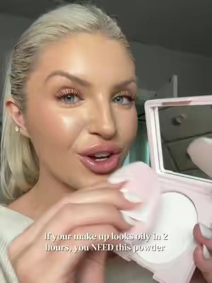A real life beauty filter. ✨ @carslan_us #pressedpowder #TikTokshopbacktoschool #GlowUp #oilyskin #fyp 