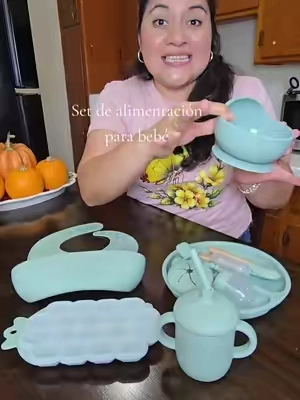 #BabyFeedingSet #BabyLedWeaning #SiliconeBabySet #BabyEssentials  #AlimentacionBebe