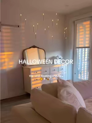 talk about a mood 👻🕯️🎃 #halloweendecor #halloweendecorations #floatingcandles #falltok #falltiktok 