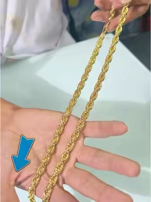 Bestseller 14K Necklace 🔥 | TikTok Discount ✨ | Ready to Ship 📦#necklace #backtoit #TikTokshopbacktoschool #holylegendjewelry #OOTD #ropechain 