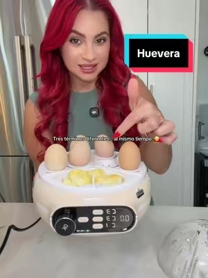 La hervidora que necesitaba una familia donde nadie quiere los huevos iguales 😂🥚 Puedes hacerlos suaves, medios o bien cocidos en una sola tanda. #eggmaker#eggboiler#susteas#tiktokshopcreatorpicks#kitchengadgets  