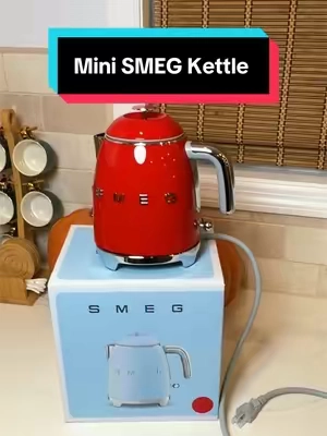 SMEG retro-style Mini Electric Kettle - 3 cup capacity  #kettle #tea #smeg #homedecor  #kitchenappliance  