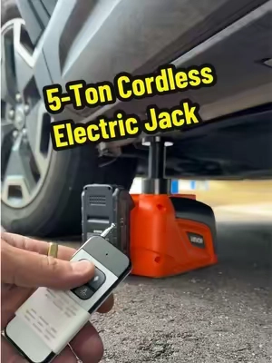The factory jack is usually the worst part of changing a tire. This cordless VEVOR electric jack comes with two batteries, a remote, built-in light, and an optional impact wrench to make roadside tire changes much easier. @VEVOR Store #electriccarjack #electricjack #TikTokshopbacktoschool #tiktokshopcreatorpicks  #creatorsearchinsights 