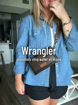Wranglers all in one. A sling bag, a shoulder bag, and a wallet — that will even hold your cellphone all in one easy to carry multi-functional crossbody great for all of your essentials and more @Rustic Charm Bootic #slingbags #crossbodybag #wallet #wrangler #tiktokshopcreatorpicks 