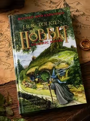 The Hobbit: A Graphic Novel — Revised & Expanded Illustrated Edition of J.R.R. Tolkien’s Classic Experience The Hobbit in a completely different way with this revised and expanded graphic novel edition, featuring David Wenzel’s detailed artwork and a fully illustrated journey through Middle-earth. Perfect for Tolkien fans, fantasy readers, collectors, and anyone who wants an easier way into the classic story. #TheHobbit #GraphicNovel #Tolkien #TikTokshopbacktoschool 