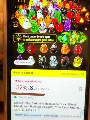 #TikTokshopbacktoschool #halloweenvibes #halloweenducks #glowinthedarktoys #minihalloweendecor