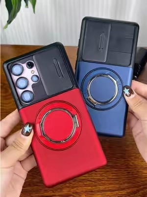 OREKROY For Samsung Galaxy S26 Ultra Plus S25 S24 S23 S22 Case, Slide Camera Cover, 360° Rotating Ring Kickstand, Card Slot Wallet, Dual Layer Shockproof Protective Phone Case #samsungcase #phoneprotection #musthave #spotlightfinds #tiktokmademebuyit