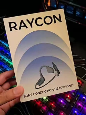 Raycon Bone Conduction Headphones feature a comfortable open-ear design with adjustable hooks for workouts, running, walking, and everyday audio. Listen to audio while staying aware of your surroundings with lightweight, sweat- and water-resistant headphones built for active use. #headphones #audio #wirelessheadphones #workoutgear #boneconductionheadphone 