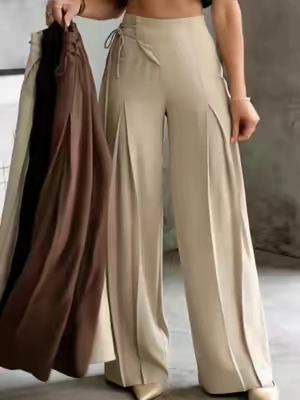 #Elegant #Chic #widelegpants #womensfashion #officewear 