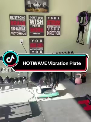 My post-workout routine is NOT complete until I get my 10 minutes in 😂👏🏾 Monday through Friday, I’m on this vibration plate. At this point it’s just part of the routine! #TikTokshopbacktoschool #tiktokshopcreatorpicks #vibrationplate #falldealsforyou #hotwave 