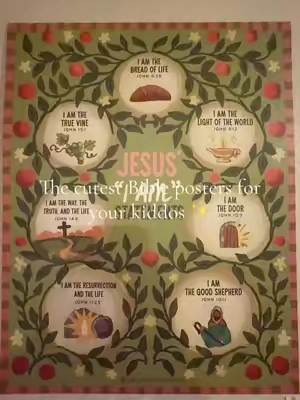 Making God’s Word part of our everyday routine. 🤍 These Bible posters from Mr. Pen have been such a fun way to help my kids learn Scripture, ask questions, and get excited about God’s promises. I love finding simple resources that make faith feel engaging at home! If you’re looking for Christian homeschool resources, Sunday school classroom decor, Bible posters for kids, or faith-based learning tools, these are definitely worth checking out! #christianmomma #christiankids #sundayschoolposters #bibleposters 