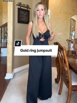 Effortless, elevated, and made to turn heads. This black wide-leg jumpsuit is the perfect mix of sexy, chic, and sophisticated. #BlackJumpsuit #WideLegJumpsuit #TikTokShopFashion #ChicStyle #WomensFashion @ChicMe_official 