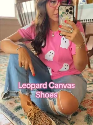 Ok these shoes are actually SO cute & so comfy! #leopardshoes #boatshoes #cuteshoes #canvasshoes @Project Cloud 