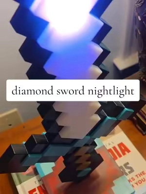 If you have a little minecr@ft lover, you need to grab this nightlight for them!  #nightlight #kidsnightlight #diamondsword #kidsgifts #TikTokshopbacktoschool 