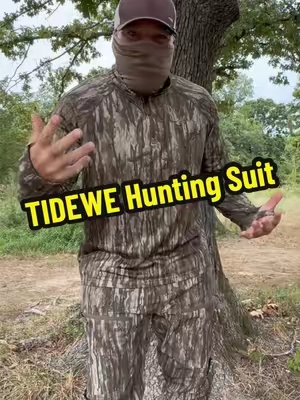 TIDEWE Men’s Lightweight Hunting Realtree Legacy Suit, Early Season Bowhunting ##huntingclothes ##tidewe ##huntinggear ##bowhunting ##TikTokshopbacktoschool