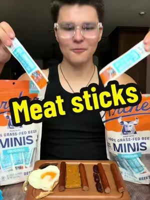 MEAT #meatstick #foodreview #mukbang #Foodie #healthysnack @Archer Jerky 