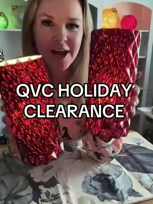 Holiday clearance home decor from QVC.     #christmasclearance #christmaslights #qvc 