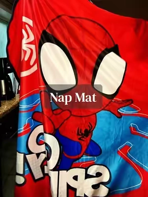 If your little one still takes naps, make their daycare nap setup EASY! 😴💗 The Jay Franco Spidey and Friends Ghost Spider Kids’ Daycare Nap Mat has a built-in blanket, removable pillow, Velcro closure AND carry handle all together. It’s lightweight, machine washable, and folds up so you’re not carrying separate nap-time pieces back and forth. 🕷️🎒 #DaycareEssentials #NapTime #PreschoolEssentials #BackToSchoolKids #TikTokshopbacktoschool 