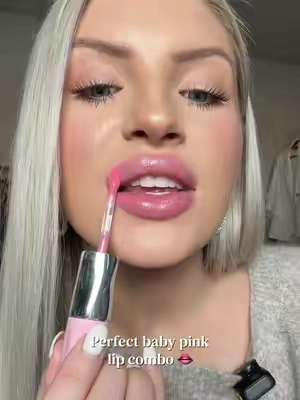 This pink lip combo is everything you need, all in 1 ✨👄 @OKAYLOVE #lips #lipcombo #lipliner #lipgloss #lipstain 