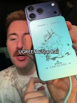 UGREEN x Star Rail portable magnetic power bank. 