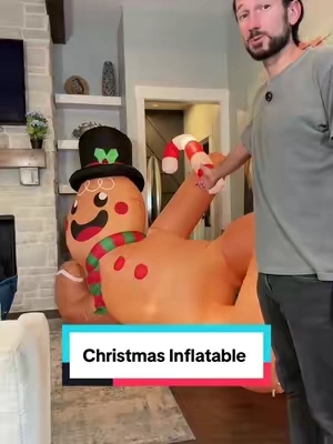 Inflatable Gingerbread Man #christmasinflatables #inflatable #christmasdecor #christmasdecorations #tiktokshopcreatorpicks 