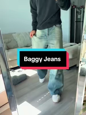 Baggy Jeans #jeans #mensstreetwear #washedjeans 