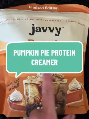 Pumpkin pie protein creamer 🎃 🥧 @Javvy #javvyprotein #javvycoffee #coffeecreamer #pumpkincoffee 