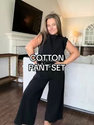 Very chic 🤌🏻 #matchingset #linenset #pantset #outfitinspo #fallfashiontrends 