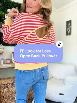 The FP look for less pullover that’s worth the hype! Love the open back! These will sell out! @Fisoew Fashion 