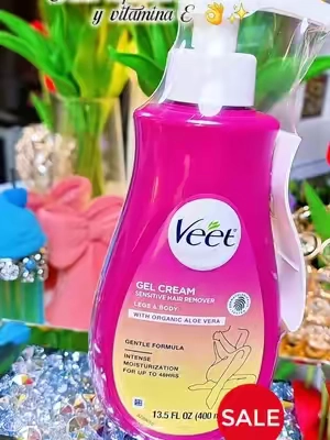 Veet Sensitive Skin Hair Removal Gel cream #TikTokshopbacktoschool 