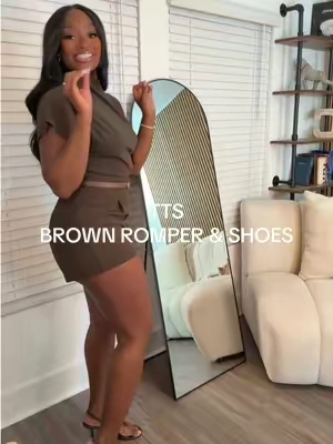 Replying to @Precious 😍😍😍🤎🤎🤎🤎 no explanation needed this is so me coded. #brownromper #jumpsuit #romper 