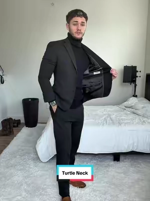 For the price, these long sleeve turtle necks are actually insane #menswear #mensstyle #mensdressshirt 