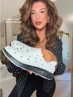 Slip on shoes for your man that have a more sporty look 👏🏻 my husband LIVES in these shoes year round! #mensshoes #giftsforhim #sliponshoes #recoveryshoes 