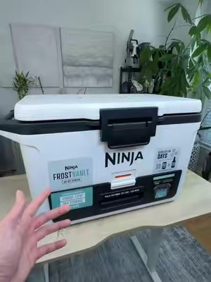 The final boss of all coolers is on sale today 👀 #ninja #sharkninja #ninjafrostvault #cooler #drinkcooler 