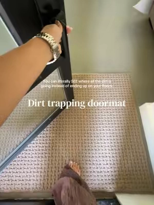 Cute enough for inside, practical enough for the mess 👏🏼 #DirtTrappingMat #EntrywayRug #Doormat #EntrywayDecor #HomeFinds
