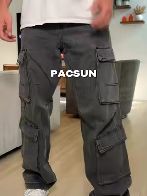 Baggy cargo jeans>>> #pacsun #baggyjeans #cargopants #tiktokshopsummersale #tiktokshopcreatorpicks 