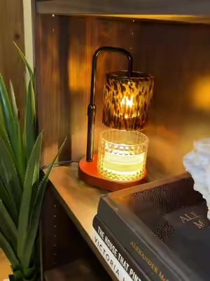 Luxury Leopard Candle Warmer Lamp That Elevates Your Home Decor Instantly. #LeopardStyle #CandleWarmer #HomeDecorInspo #CozyLiving #TikTokShopCreatorPicks 