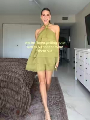 You can take the girl out of the party but you can’t take the party out of the girl 🕺🏽🪩🍸✨ #dress #minidress #halterdress #outfitinspo #shopcider      