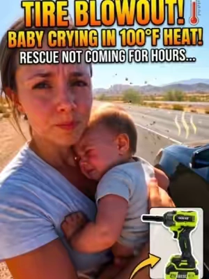 A flat tire is stressful.A flat tire with a baby in the heat is a nightmare.#impactwrench #powertools #DIYMechanic #highway #roadside 