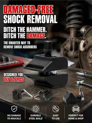 Sick of smashing your suspension parts with a hammer 😤 This steering knuckle spreader saves your strut & knuckle from brutal hammer blows 🔧 ✅ No‑damage strut removal ✅ Works with your existing 10mm socket ✅ Great for seized steering knuckles, ball joint & control‑arm jobs ✅ Perfect for DIY garage & professional mechanic use Long‑weekend flash sale is live 🎉 Big discount + FREE US shipping, stock is limited! Tap the link below before prices bounce back! #KnuckleSpreader#DIYAutoRepair#CarTools#GarageTools#tools 