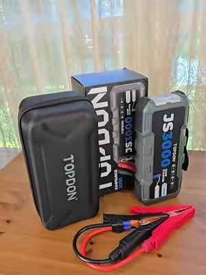 Power up any dead vehicle instantly with the TOPDON JS3000 car battery jump starter featuring 3000 peak amps for heavy-duty gas and diesel engines. Built with ten safety protections and a dedicated Boost mode, this compact jump box also serves as a portable 12V DC power bank and emergency LED flashlight. #carjumpstarter #autotools #carmaintenance #caraccessories #roadtripgear