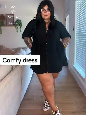 Found a long sleeve version of our favorite dress! ✨@auselilyfashion #plussizefashion #TikTokshopbacktoschool #casualootd #curvyfashion #fallfashioninspo 