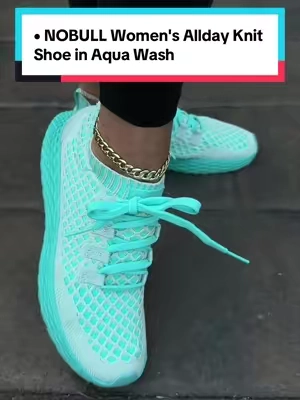 NOBULL Women's Allday Knit Shoe in Aqua Wash - Everyday Walking Sneaker, Comfortable Slip-On Shoe, Casual Trainers ##nobull##walkingshoes##gymshoes##BackToSchool##TikTokshopbacktoschool