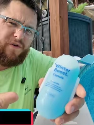 The Poolhacker Winter Pure Capsule helps make closing your pool for winter easier with a simple drop-in design made to help maintain your pool during the off-season. #Poolhacker #PoolWinterizing #WinterPoolCare #PoolMaintenance #PoolClosing 