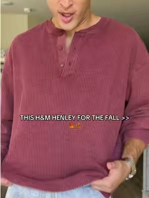 @H&M 5’10 165 MEDIUM #handm #henleyshirt #henley #fallstyle #menswear 